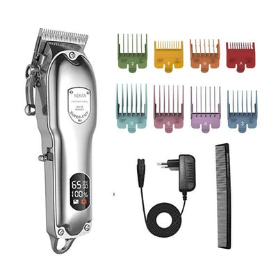 Tondeuse barbe et cheveux professionnelle en acier